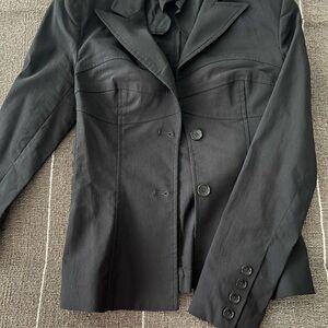 Parallel Chic Black Women's Blazer